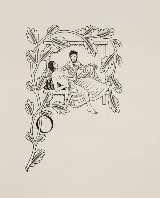 Eric Gill, ‘THE WIFE OF THE BATH'S TALE; AND; VADAM AD MONTEM’, 1934, Print, Three wood engravings, Sworders