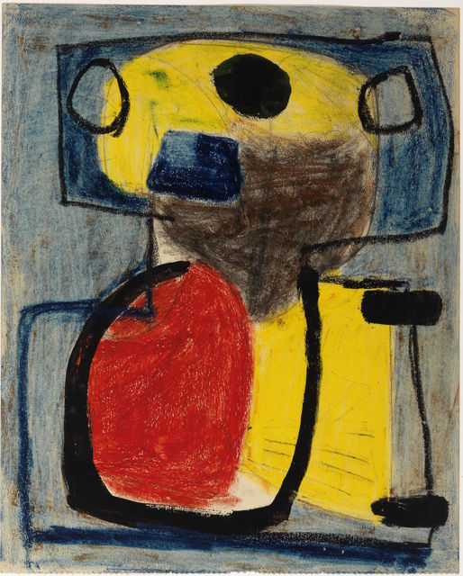 Karel Appel, ‘Personnage’, 1947, Drawing, Collage or other Work on Paper, Gouache and pencil on paper, Centre Pompidou