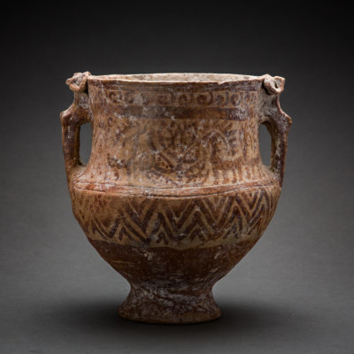 Biblical | Terracotta Vessel with Ram Handles (1500 BCE-1250 BCE ...