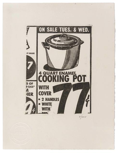 Andy Warhol, ‘Cooking Pot’, 1962, ArtRite