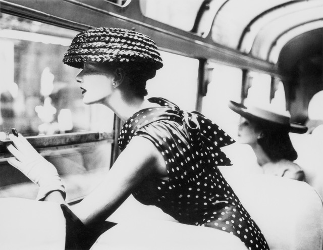 Lillian Bassman, ‘More Fashion Mileage Per Dress, Barbara Vaughn, dress by Filcol, New York’, 1956, Photography, Platinum print, Edwynn Houk Gallery