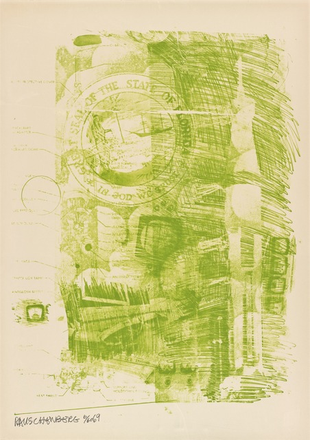 Robert Rauschenberg, ‘Marsh (Stoned Moon)’, 1969, San Francisco Museum of Modern Art (SFMOMA)