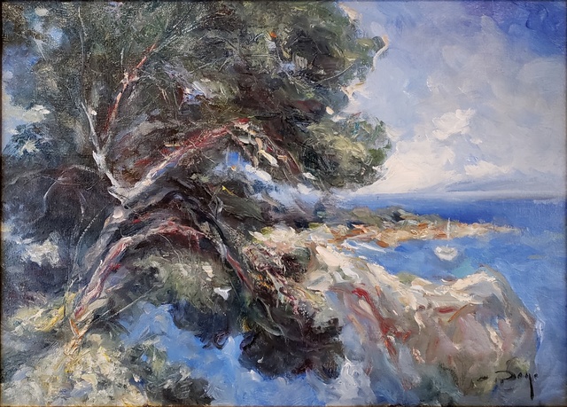 Jose Royo, ‘Pinos En La Cala’, 2017, Painting, Original oil on canvas, Off The Wall Gallery