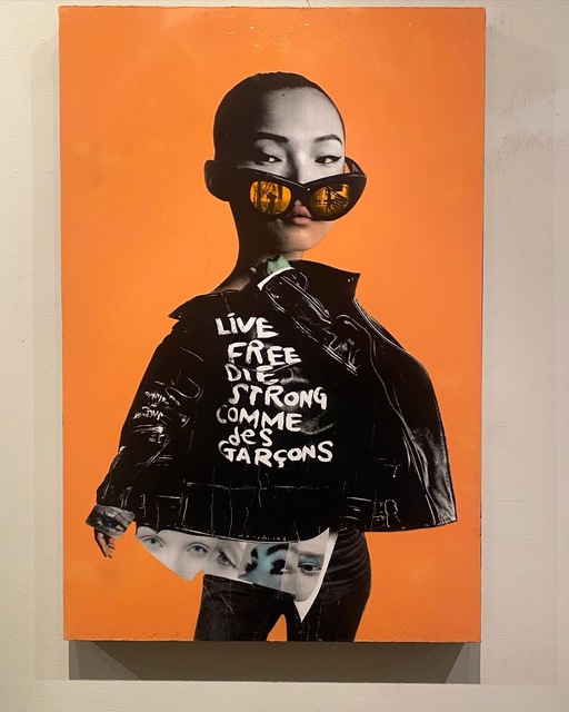 DeeDee, ‘"Hot Thing”’, 2020, Painting, Paper, acrylic and spray paint on wood, Parlor Gallery
