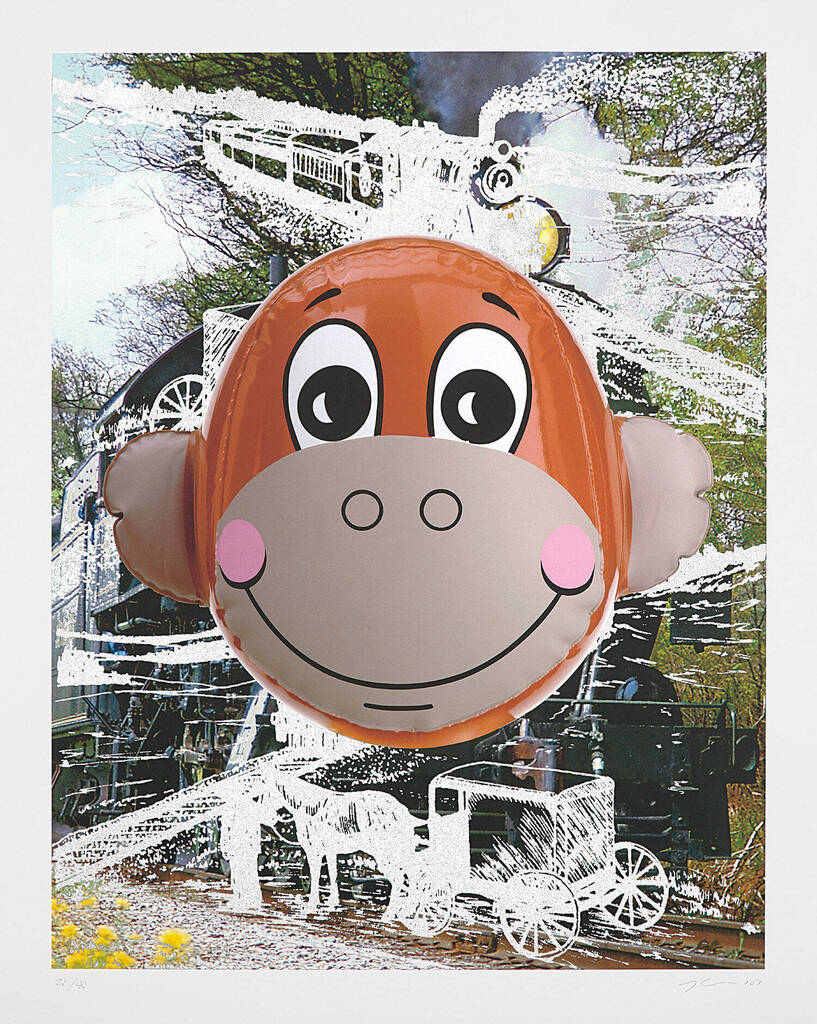 Jeff Koons - Monkey Train (Dots)