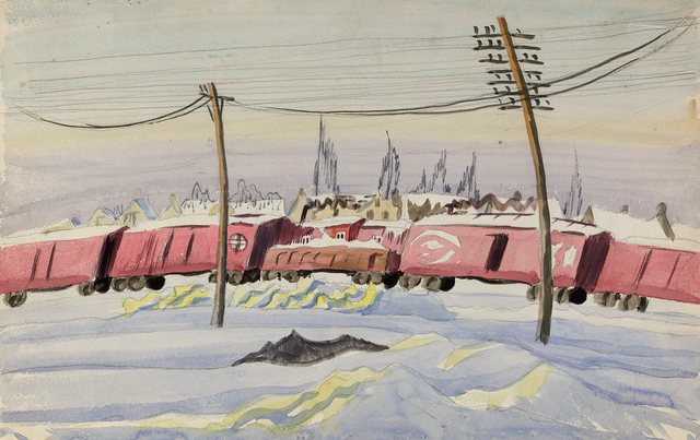 Charles Ephraim Burchfield, ‘(Untitled) The Freight Train’, ca. 1917-1920, Questroyal Fine Art