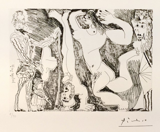 Pablo Picasso, ‘L’Acrobate, avec Femme et Spectateurs ’, 1971, Wallector
