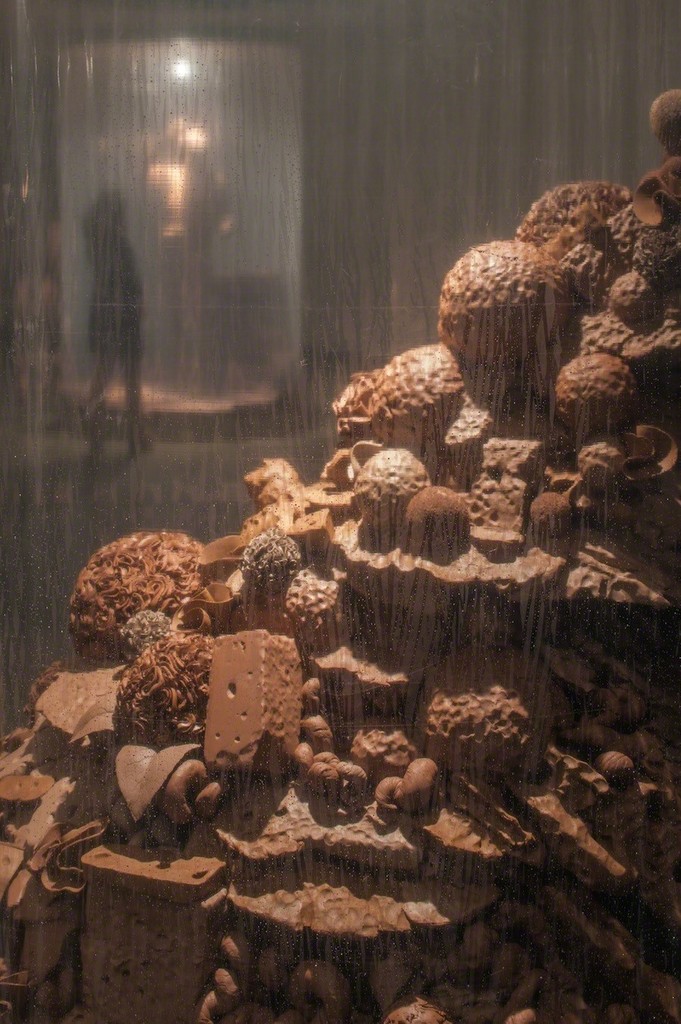 Walter McConnell monumental wet clay installation on view at the Katzen Arts Center. Walter McConnell monumental wet clay installation on view at the Katzen Arts Center.