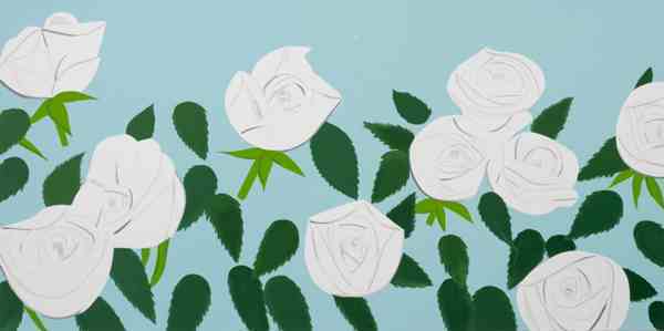 Alex Katz, ‘White Roses’, 2014, Vertu Fine Art