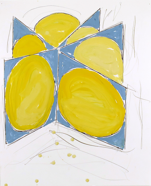 Gary Kuehn, ‘Untitled’, 2017, Drawing, Collage or other Work on Paper, Graphite and enamel on paper, Gaa Gallery
