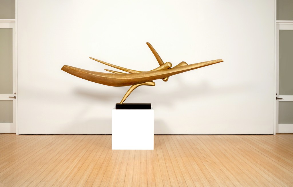 David Borgerding, Skaevr, 2017, welded bronze, 48.5 x 117 x 20 inches © David Borgerding. David Borgerding, Skaevr, 2017, welded bronze, 48.5 x 117 x 20 inches © David Borgerding.