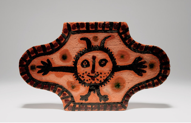 Pablo Picasso, ‘Petit faune’, 1956, Sculpture, Ochre terracotta, painted in black, green and maroon enamel, Gagosian