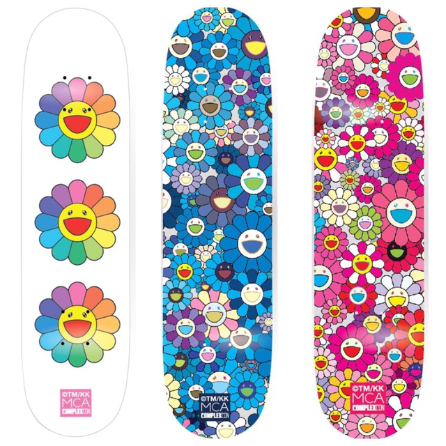 Takashi Murakami, ‘Set of 3 Skateboards’, 2017, Other, Skateboard decks, EHC Fine Art Gallery Auction