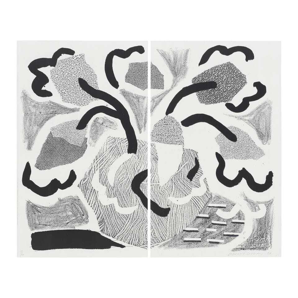 David Hockney - Grey Blooms (M.C.A. Tokyo 305)