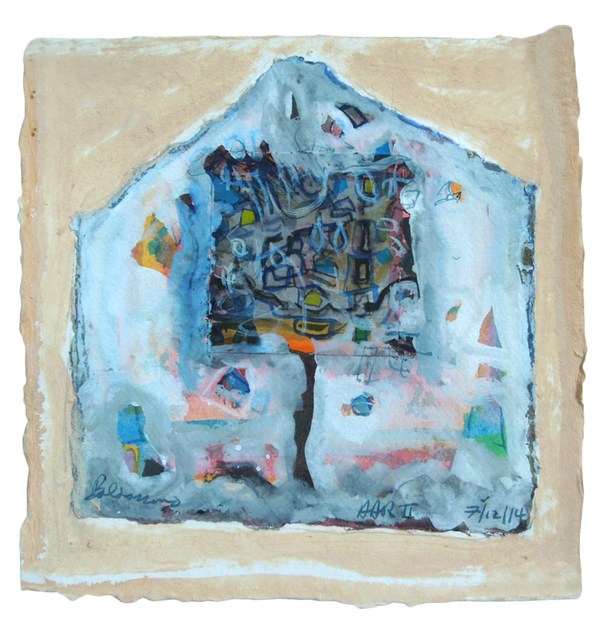 Vincent Baldassano, ‘Studio at the Villa’, 2014, Painting, Gouache and collage on handmade paper, FRED.GIAMPIETRO Gallery