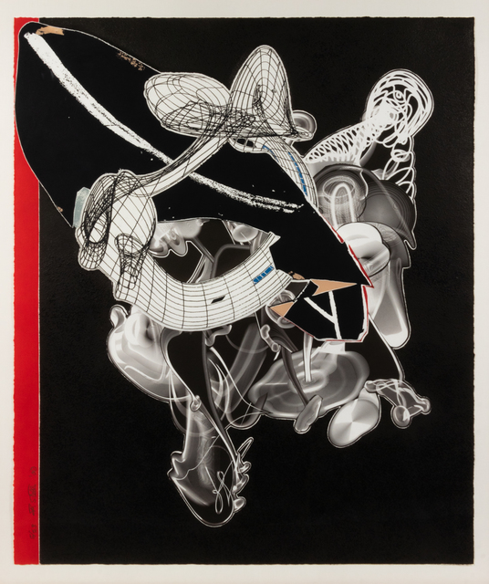Frank Stella, ‘Schwarze Weisheit for D.J.’, 2000, Print, Lithograph, etching, aquatint and relief with embossing, Hindman