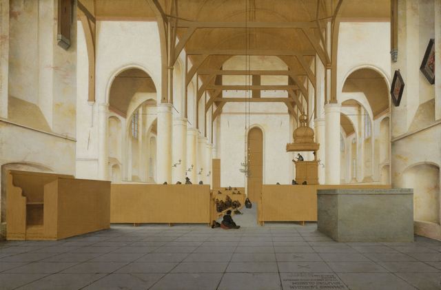 Pieter Jansz. Saenredam, ‘Interior of the Sint-Odulphuskerk in Assendelft’, 1649, Rijksmuseum
