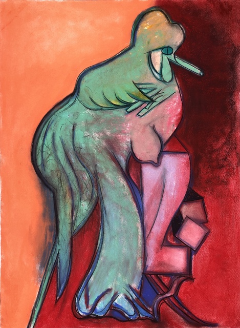 Rhys Lee, ‘Monolith #1’, 2019, Drawing, Collage or other Work on Paper, Pastel on paper, Richard Heller Gallery