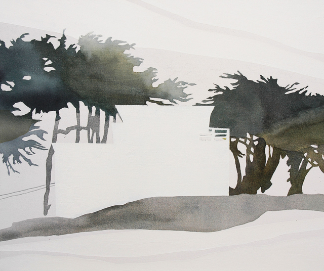 Vivian Kahra, ‘Haus (Davenport)’, 2014, Painting, Oil and watercolor on canvas, Susan Eley Fine Art