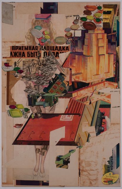 Lance Letscher, ‘Deep Well’, 2017, Drawing, Collage or other Work on Paper, Collage on board, Tayloe Piggott Gallery