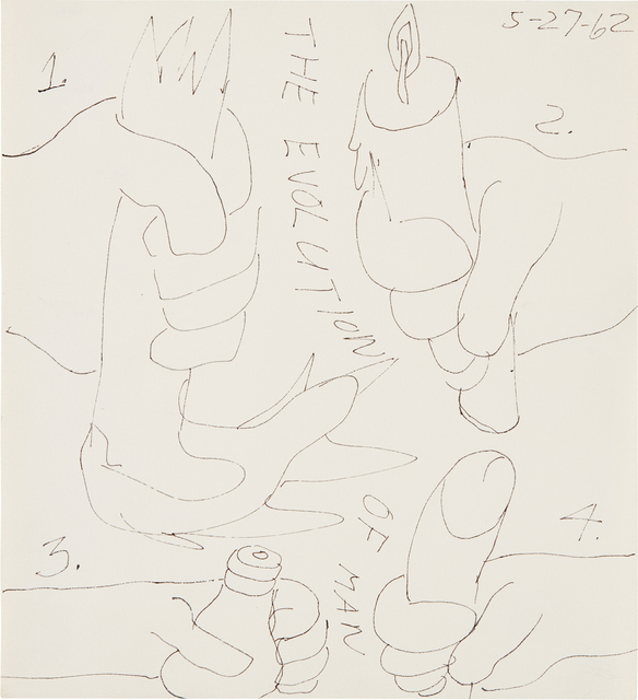 Lee Lozano, ‘The Evolution of Man’, 1962, Phillips