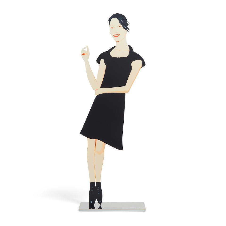 Alex Katz - Black Dress 7 (Carmen), from The Black Dress Cutouts