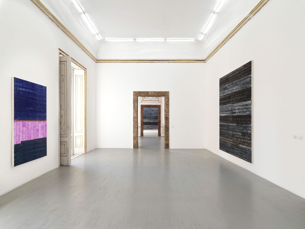 Juan Uslé - Pedramala - partial view of the exhibition - December 2018 – Galleria Alfonso Artiaco, Napoli - photo credit: Luciano Romano Juan Uslé - Pedramala - partial view of the exhibition - December 2018 – Galleria Alfonso Artiaco, Napoli - photo credit: Luciano Romano