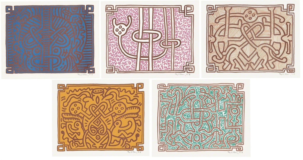 Keith Haring - Chocolate Buddha 1-5