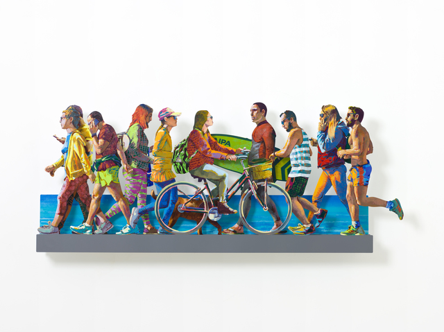David Gerstein, ‘TEL AVIV BEACH PROMENADE特拉維夫海濱(Left)’, 2019, Installation, Aluminum鋁 3層, Artrue Gallery