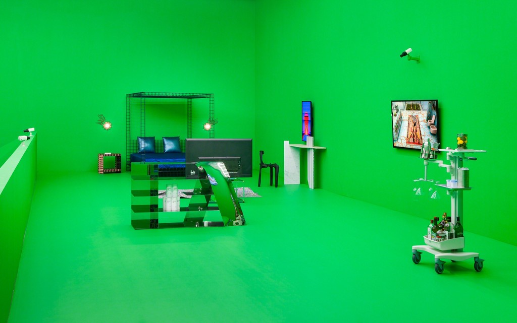 Installation view of “PAVILLON DE L’ESPRIT NOUVEAU: A 21st Century Show Home,” 2015, at Swiss Institute, New York Installation view of “PAVILLON DE L’ESPRIT NOUVEAU: A 21st Century Show Home,” 2015, at Swiss Institute, New York