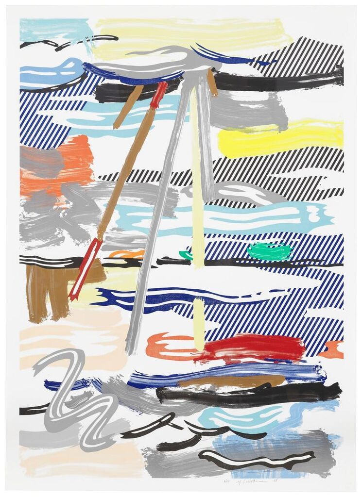 Roy Lichtenstein - Sunshine through the Clouds, from Landscape Series