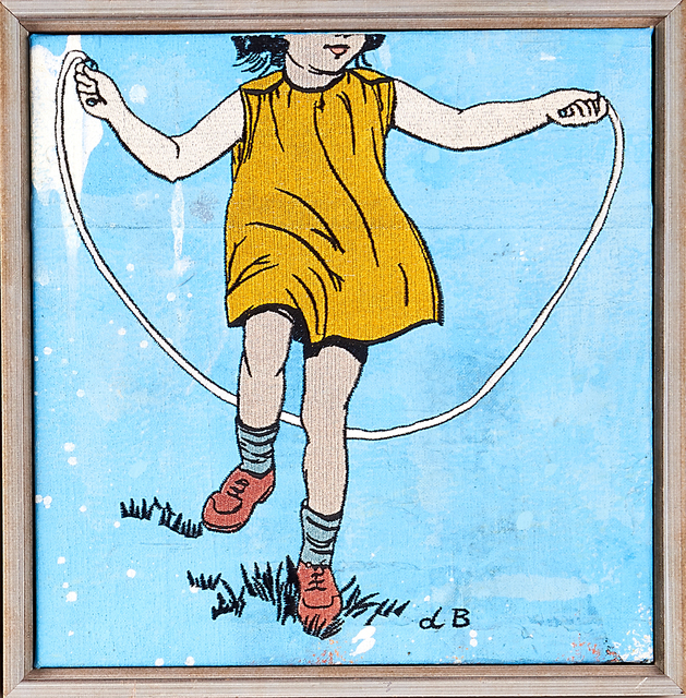 David Bromley, ‘Two Artworks: Girl Skipping and Girl with Mirror’, ca. 1990, Rago