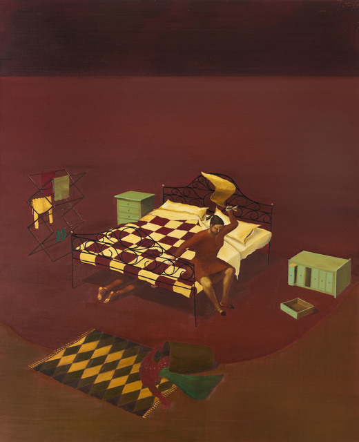 Stephen Chambers RA, ‘Life Around My Spanish Bed’, 1991, Painting, Oil on canvas, Flowers