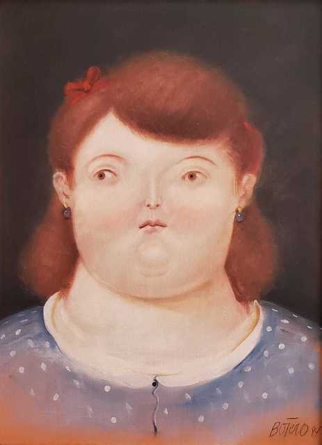 Fernando Botero, ‘Retrato de Mujer ’, 1984, Painting, Oil on Canvas, Galería Duque Arango