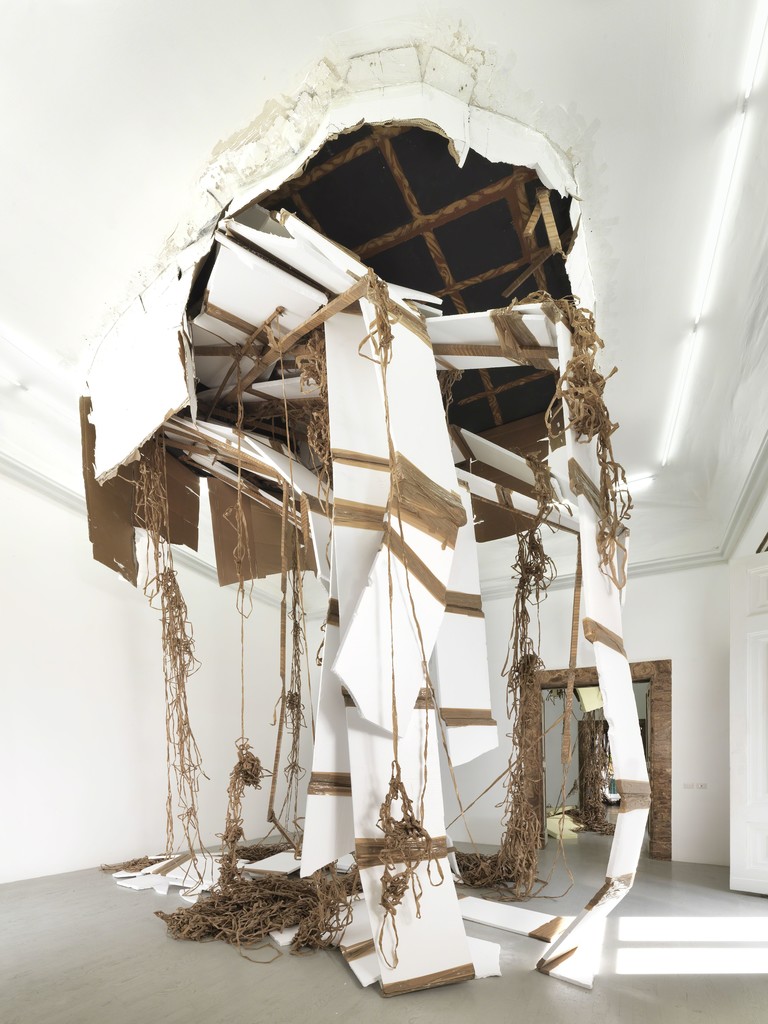 Thomas Hirschhorn - break-through - partial view of the exhibition - April 2013 - Galleria Alfonso Artiaco, Napoli Thomas Hirschhorn - break-through - partial view of the exhibition - April 2013 - Galleria Alfonso Artiaco, Napoli