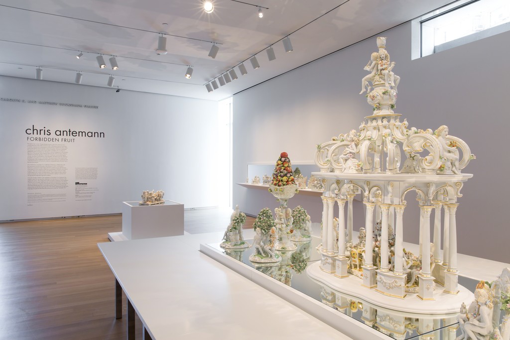 Installation view of 'Chris Antemann: Forbidden Fruit', 2016. Photo by Jenna Bascom. Courtesy of the Museum of Arts and Design. Installation view of 'Chris Antemann: Forbidden Fruit', 2016. Photo by Jenna Bascom. Courtesy of the Museum of Arts and Design.