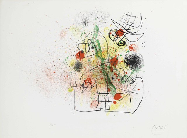 Joan Miró, ‘Femme et Oiseau dans la Tourmente’, 1967, Maune Contemporary