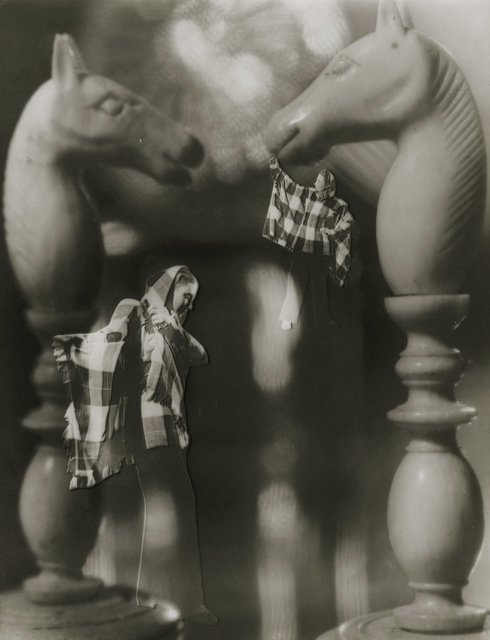 François Kollar, ‘Photomontage with Chess Pieces and Woman’, ca. 1946, Photography, Silver print on original mount, Contemporary Works/Vintage Works