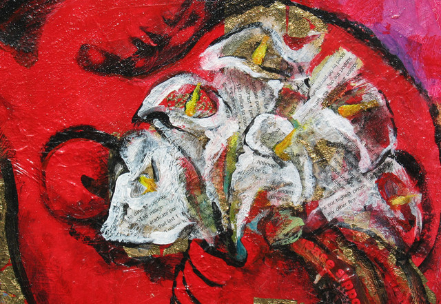 Gayel Childress, ‘Red Figure with Lilies’, 2005 -2008, Mixed Media, Mixed Media, Beatrice Wood Center for the Arts