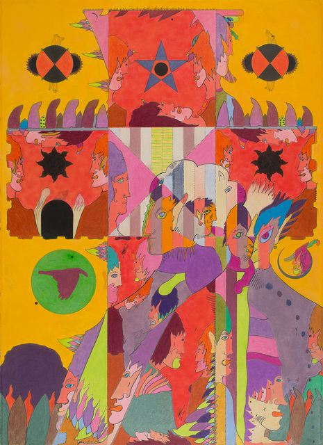 William Fields, ‘Crossover’, 2017, Drawing, Collage or other Work on Paper, Colored pencil, pastel on paper, Cavin-Morris Gallery