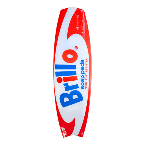 Andy Warhol, ‘Brillo Swallowtail Surfboard’, 2015-2019, Design/Decorative Art, Polyester resin; hand-shaped polyurethane foam; digital print, Artware Editions