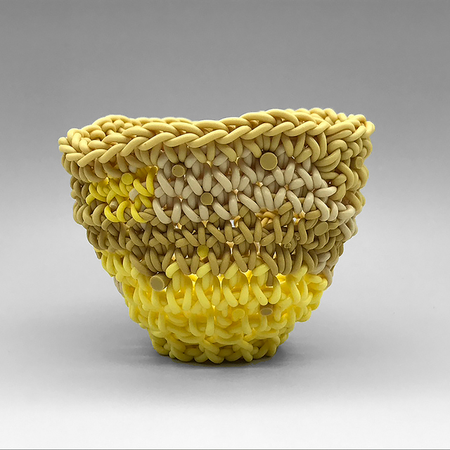 Jeremy Brooks, ‘Knot Cup #61’, 2020, Sculpture, Crocheted colored porcelain, Duane Reed Gallery