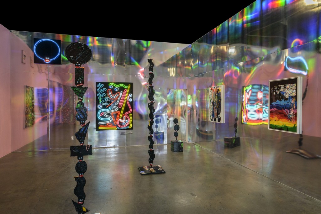 Installation View of Devin Troy Strother's "They Should've Never Given You Niggas Money," Richard Heller Gallery. Installation View of Devin Troy Strother's "They Should've Never Given You Niggas Money," Richard Heller Gallery.
