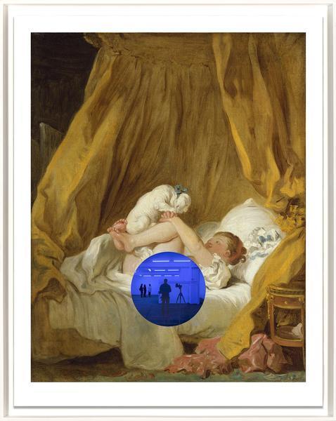 Jeff Koons, ‘Gazing Ball (Fragonard Girl with Dog)’, 2017, Print, Archival Pigment Print, glass, Galerie Maximillian