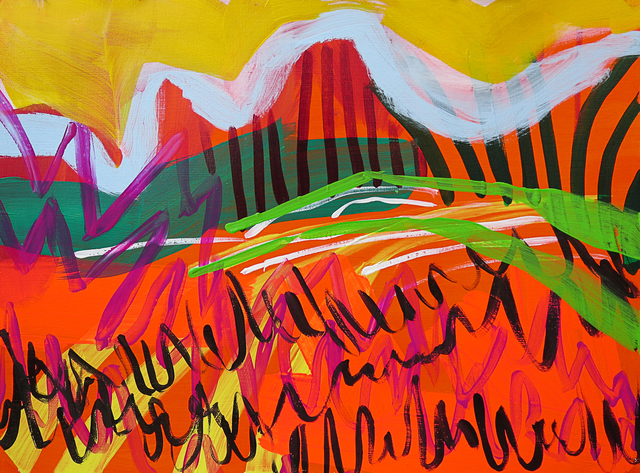 Krista Dedrick Lai, ‘Napscape 16’, 2018, Painting, Acrylic on canvas paper, unframed, InLiquid