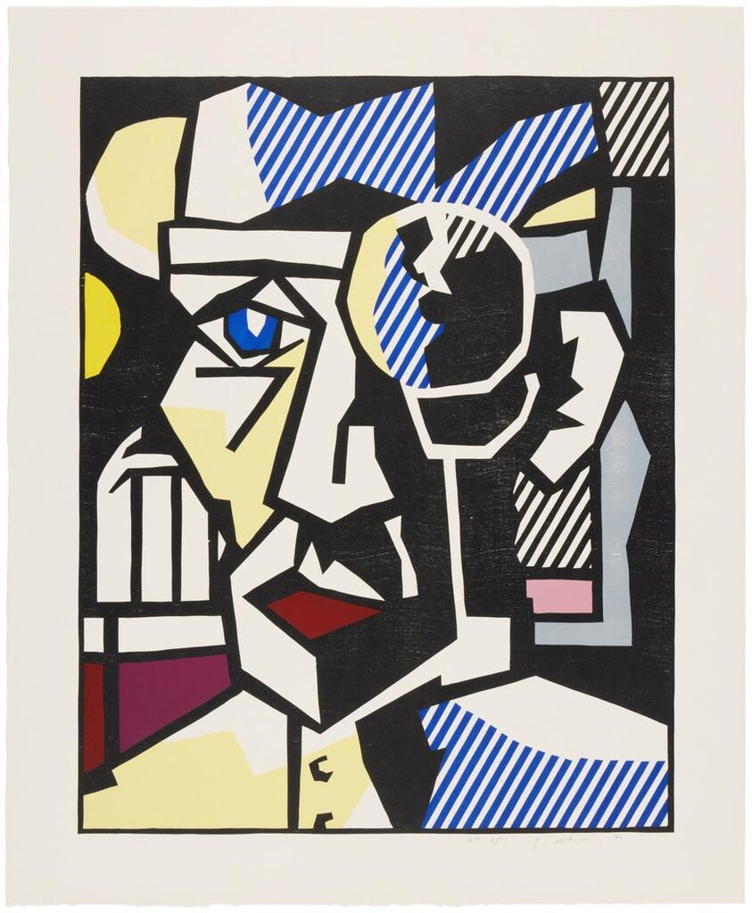 Roy Lichtenstein - Dr. Waldmann, from the Expressionist Woodcut series