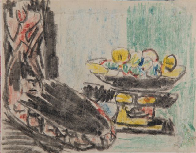 Ernst Ludwig Kirchner, ‘Stilleben neben geschnitztem Stuhl ’, 1909, Henze & Ketterer