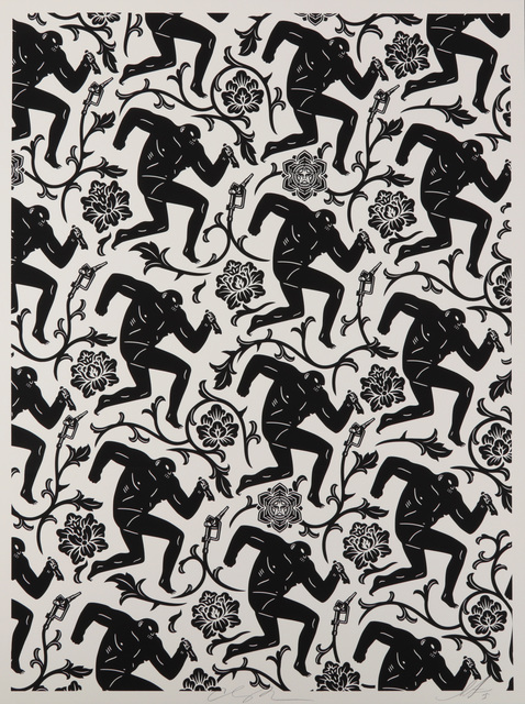 Shepard Fairey, ‘Pattern Of Corruption (Black & White)’, 2015, Chiswick Auctions
