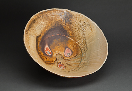 Randy Johnston, ‘Bowl, natural ash glaze with shell impressions’, Pucker Gallery