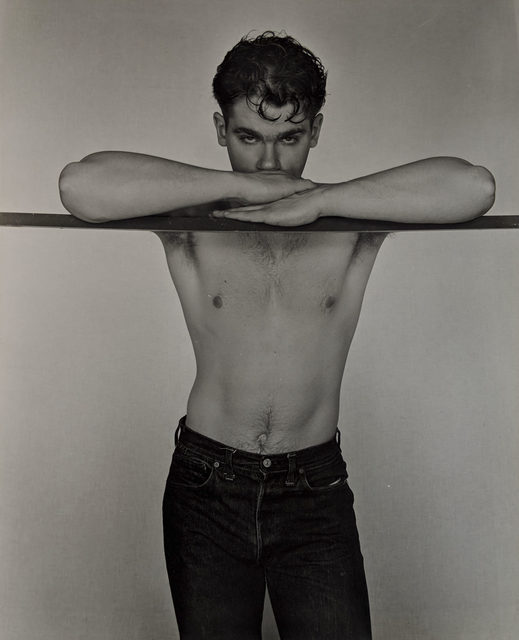 George Platt Lynes, ‘Nino Sansone at Bar’, 1950, Photography, Gelatin silver print, Capsule Gallery Auction